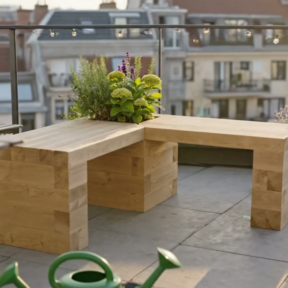 Banc des copains / 1,2 m x 1,2 m x 0,45 m