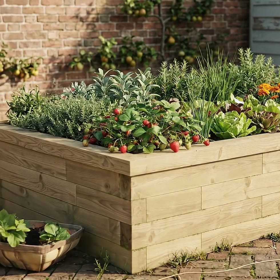 Jardinière Surélevée - Jardin Familial / 2.025 x 1.2 x 0.45m