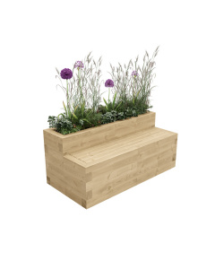Banc avec jardinière / 1,5 x 0,75 x 0,65 m