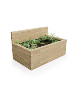 Bassin surélevé avec mur haut / 1.875 x 1.125 x 0.65m