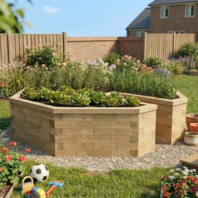 Jardinière Trou de Serrure - Keyhole Garden / 2,61 x 2,61 x 0,65 m