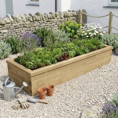 Raised Kitchen Garden Bed / 2.625 x 0.9 x 0.45m