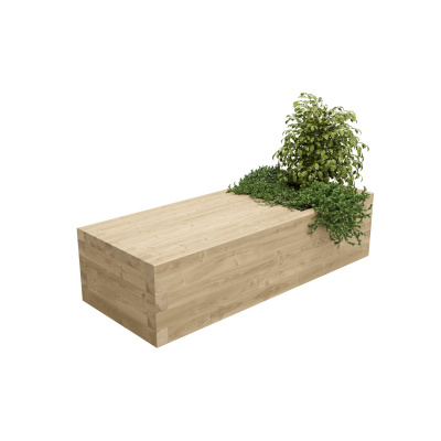 Jardinière bois - Banc de jardin moderne / 187,5 x 75 x 45 cm