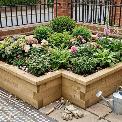 Urban Corner Raised Bed / 1.5 x 1.5 x 0.55m
