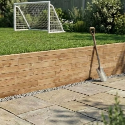 Mur de soutènement pour le jardin / Choisissez votre longueur et forme