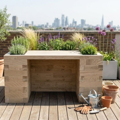 Wheelchair Accessible Raised Bed / 1.5 x 1.125 x 0.85m