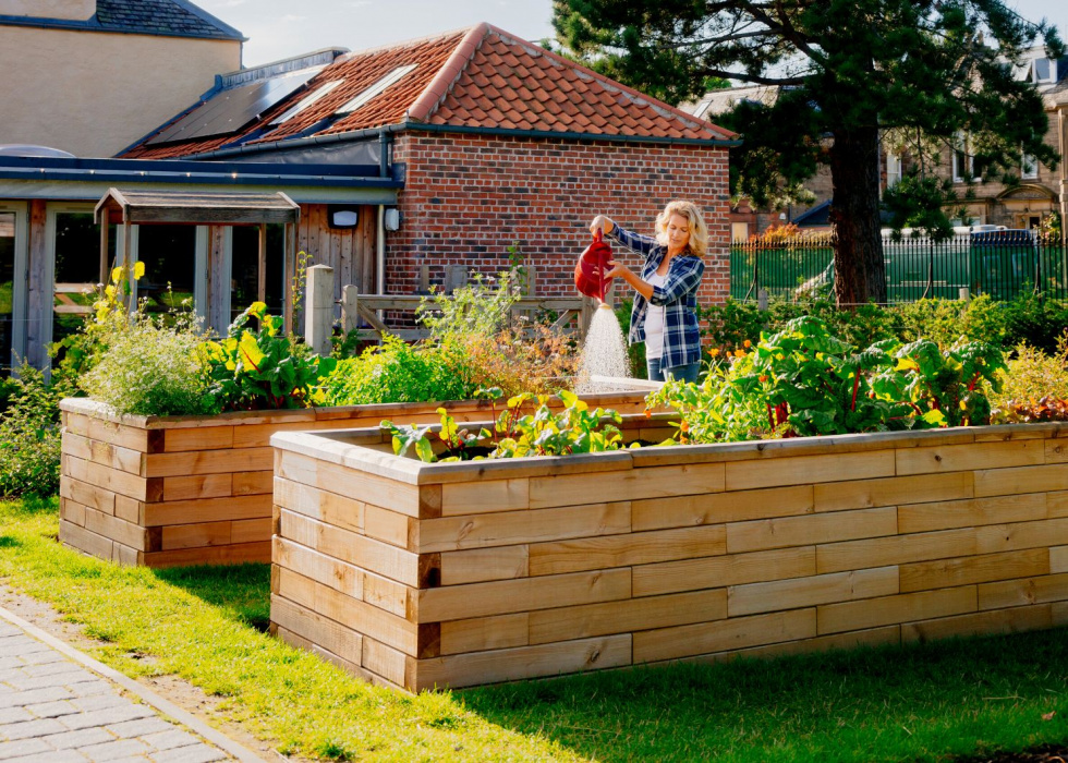 Jardinière bois / Créez votre propre forme et taille