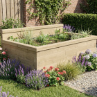 Bassin surélevé haut avec mur bas / 1.875 x 1.125 x 0.65m