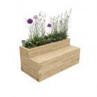 Banc avec jardinière / 1,5 x 0,75 x 0,65 m