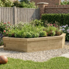 Corner Garden Raised Bed / 1.5 x 1.5 x 0.35m