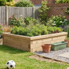Short Rectangular Raised Bed / 1.5 x 1.125 x 0.35m