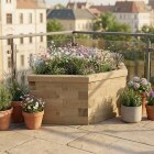 Carré potager surélevé hexagonal / 155 x 92,5 x 55 cm