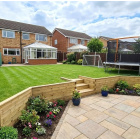 Mur de soutènement - Angle avec escalier / 8.55m x 1.5m x 0.75m