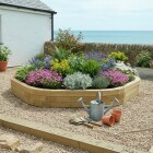 Kit de bordure d'arbre en bois / 2.42 x 2.25 x 0.25m