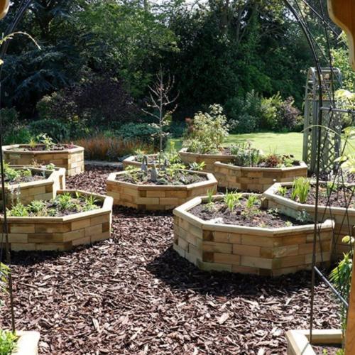 Les jardinières octogonales d’Helen
